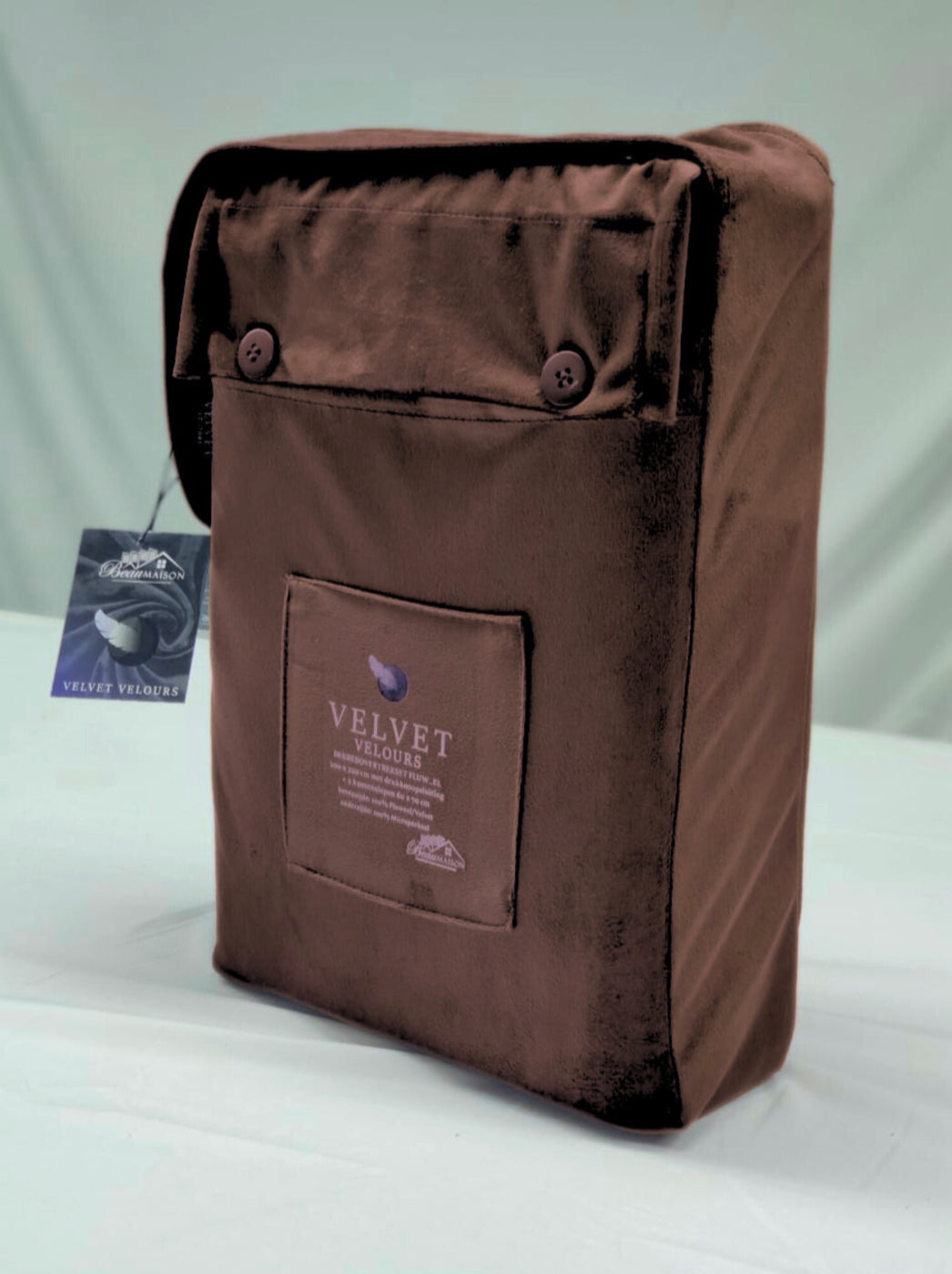 Fluwelen Dekbedovertrek Coffee Brown Velvet Velours
