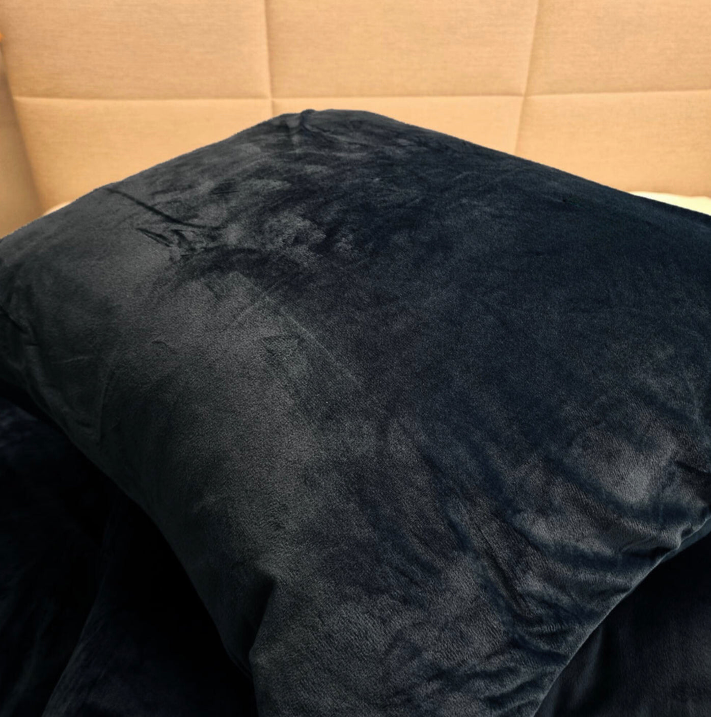 Fluwelen Dekbedovertrek Zwart Black Velvet