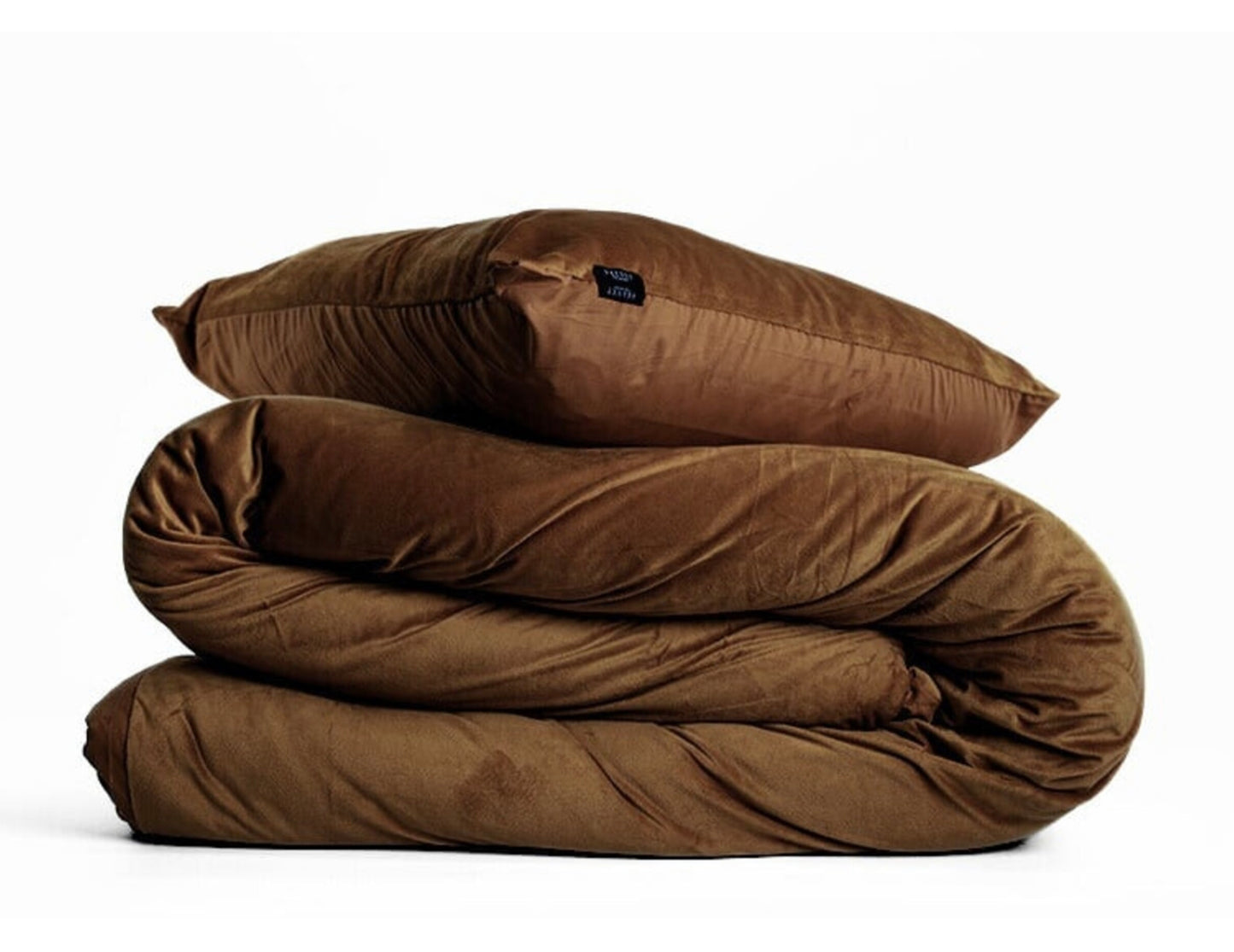 Fluwelen Dekbedovertrek Coffee Brown Velvet Velours