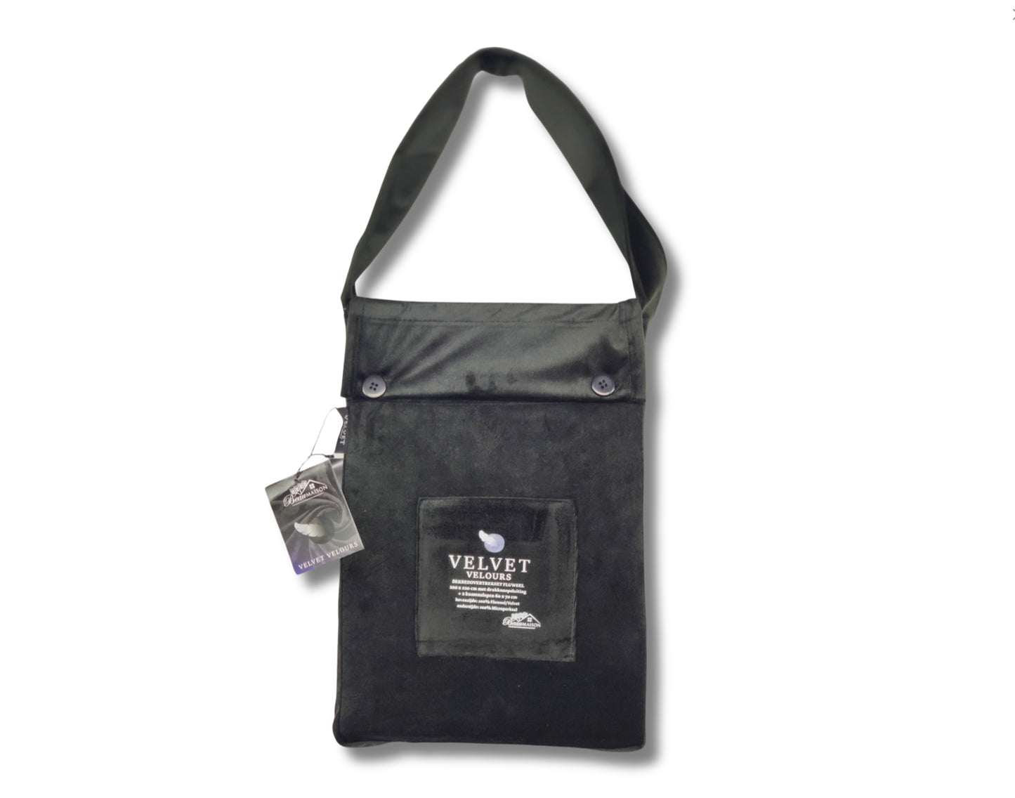 Fluwelen Dekbedovertrek Zwart Black Velvet