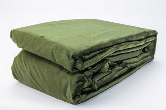 Fluwelen Dekbedovertrek Groen Velvet Velours