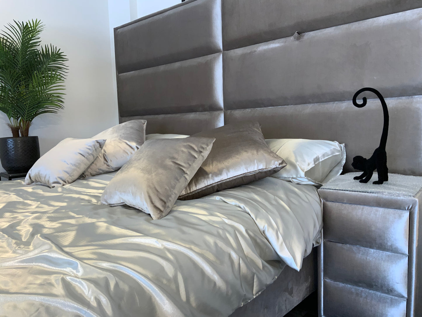 Mega Boxspring Pandora 180 x 200 Kemer Silver