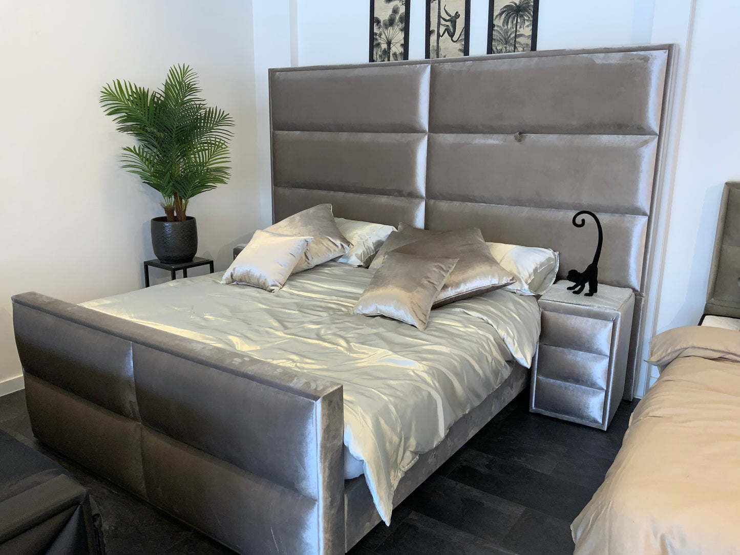 Mega Boxspring Pandora 180 x 200 Kemer Silver