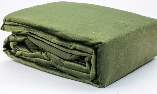 Fluwelen Dekbedovertrek Groen Velvet Velours