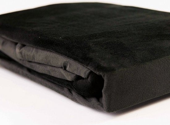 Fluwelen Dekbedovertrek Zwart Black Velvet