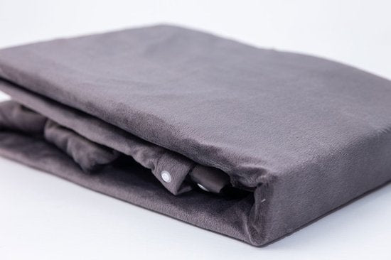 Fluwelen Dekbedovertrek Antraciet Donkergrijs Velvet Velours