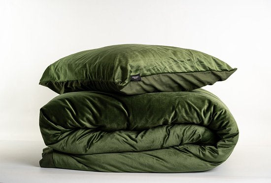 Fluwelen Dekbedovertrek Groen Velvet Velours