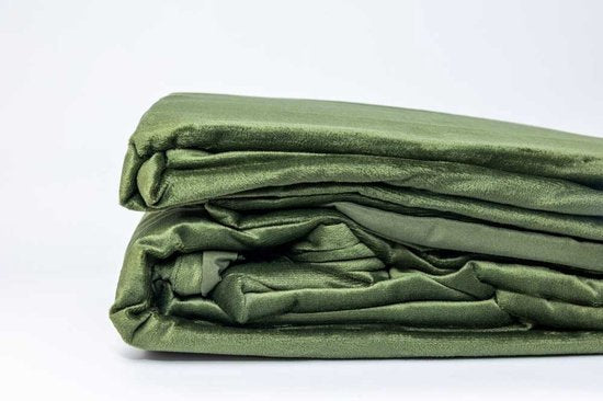 Fluwelen Dekbedovertrek Groen Velvet Velours