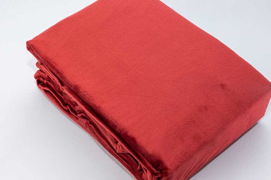 Fluwelen Dekbedovertrek Bordeaux-Rood Velvet Velours