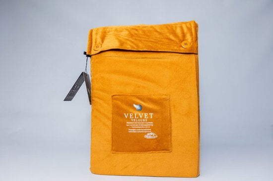 Fluwelen Dekbedovertrek Cognac Velvet/Velours