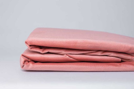 Fluwelen Dekbedovertrek Oud Rose / Rosewood Velvet