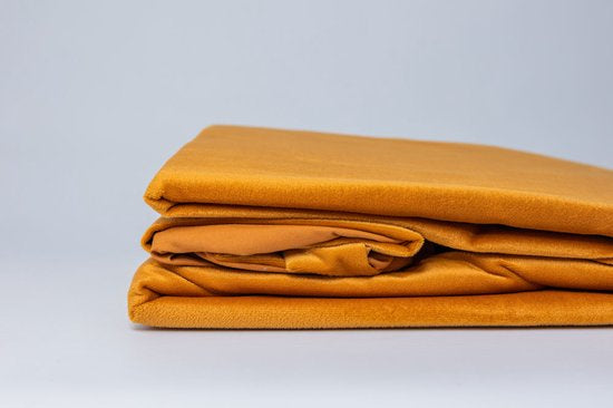 Fluwelen Dekbedovertrek Cognac Velvet/Velours