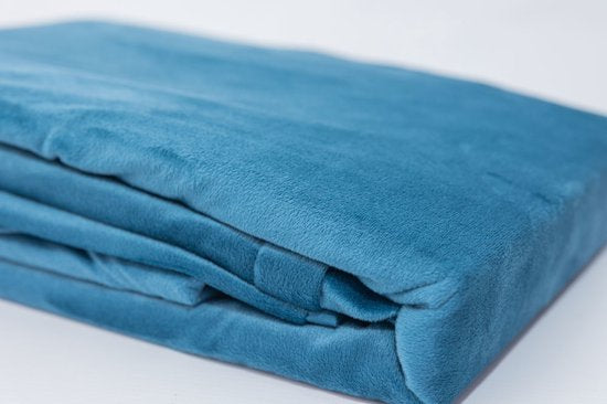 Fluwelen Dekbedovertrek Petrol Blauw Velvet Velours