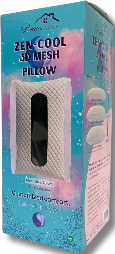 Zen-Cool 3D Pillow - Hoofdkussen - 50x70cm